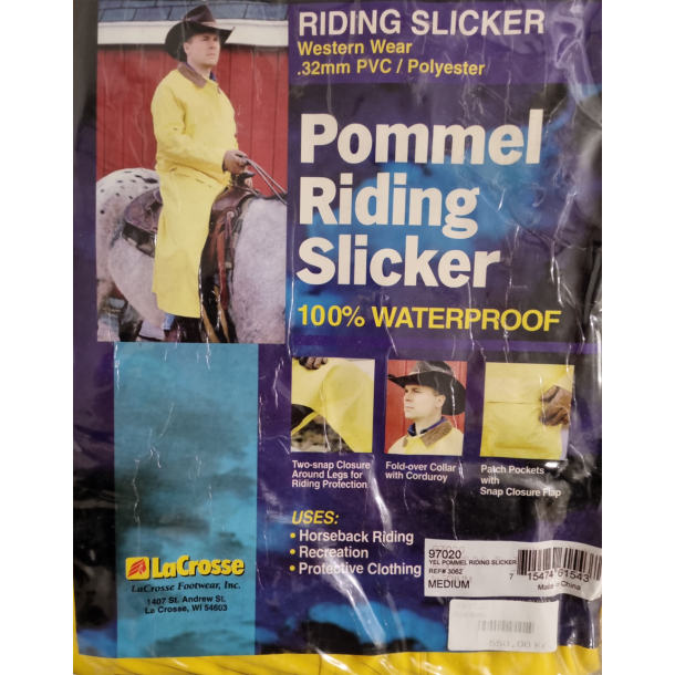 LaCrosse Riding Slicker regnfrakke. 